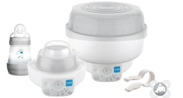 MAM θερμαντήρας και αποστειρωτής για μπιμπερό και πιπίλες με εξαρτήματα